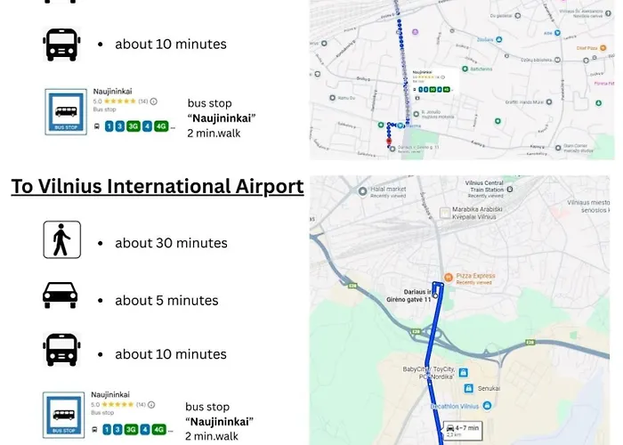 アパート Airport & Station ヴィリニュス